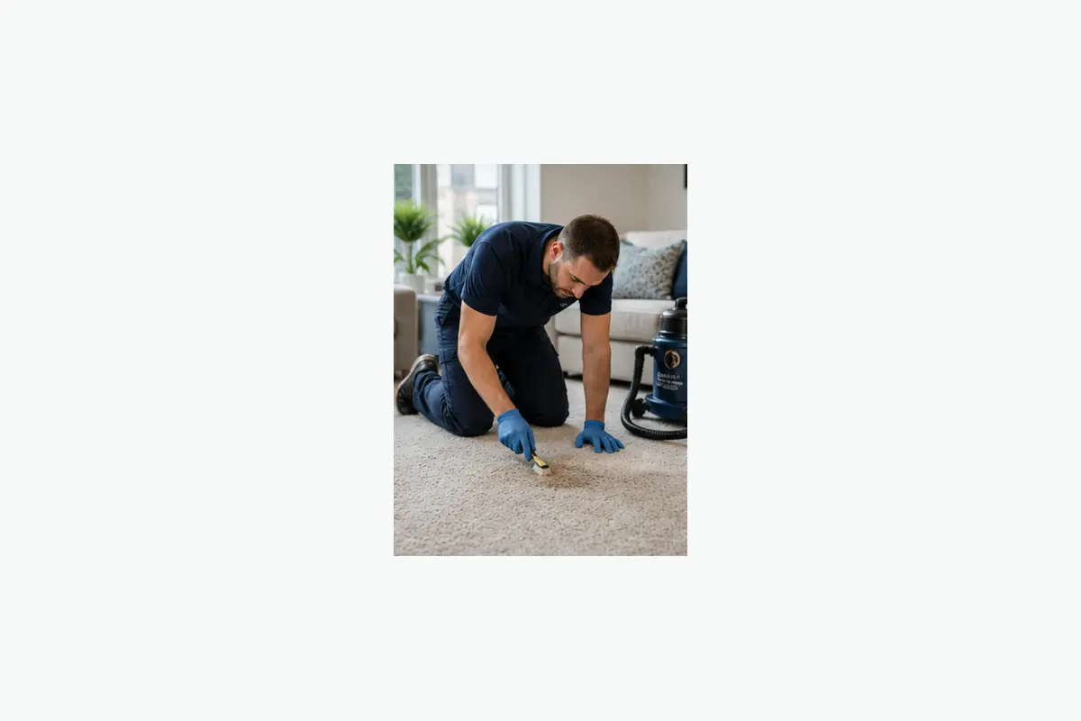 Cleaner working in a London home near Hampstead