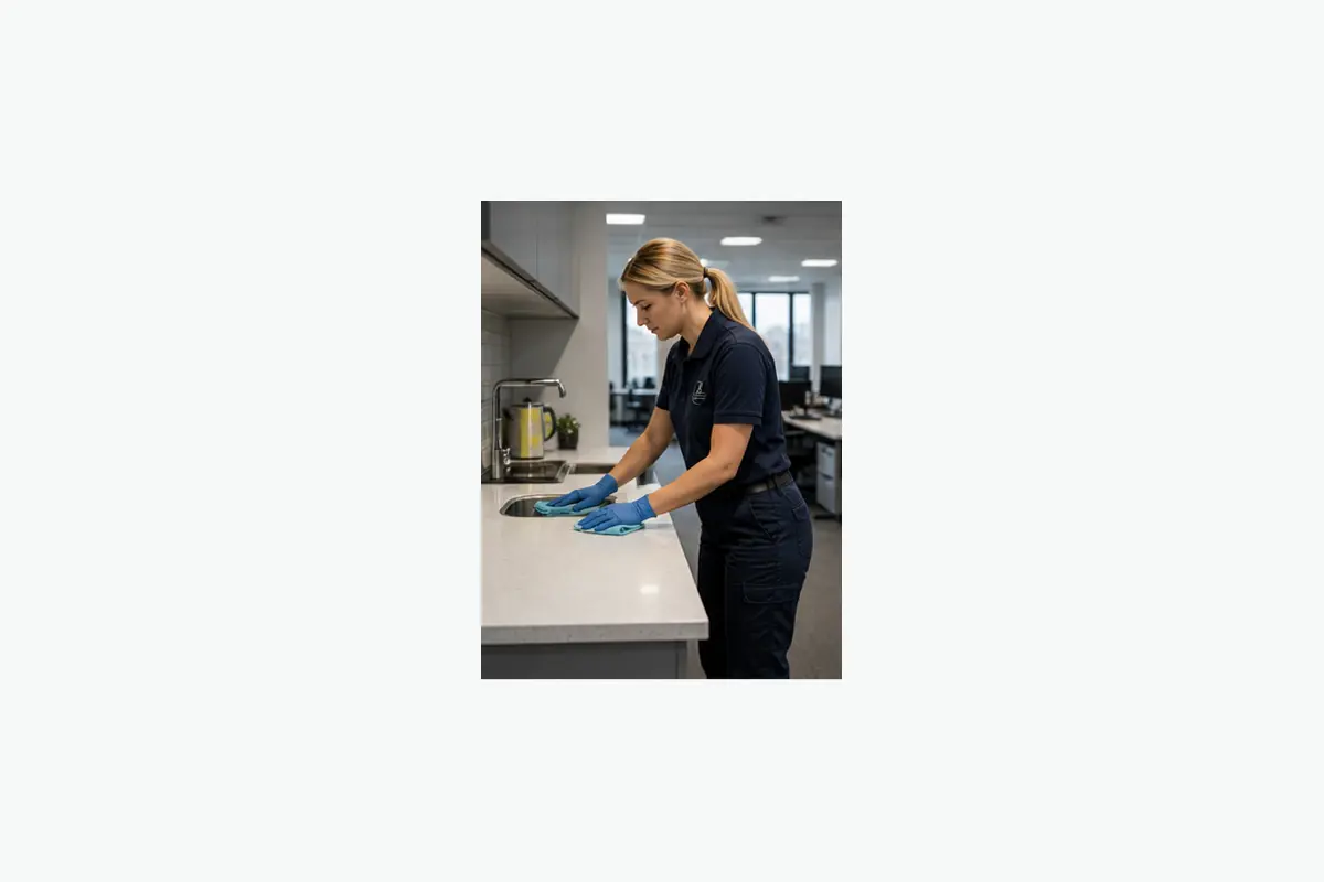 Cleaner working in a London home near Hackney