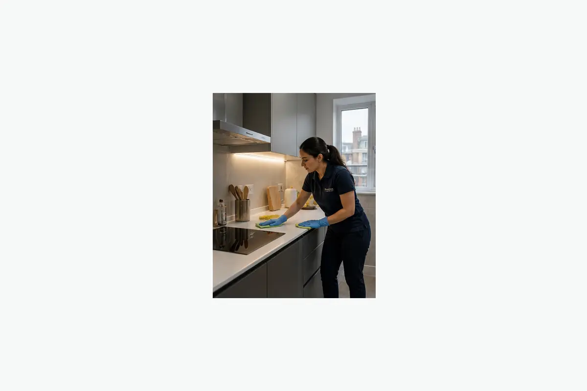 Cleaner working in a London home near Harrow