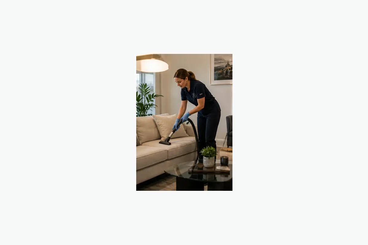 Cleaner working in a London home near Fulham
