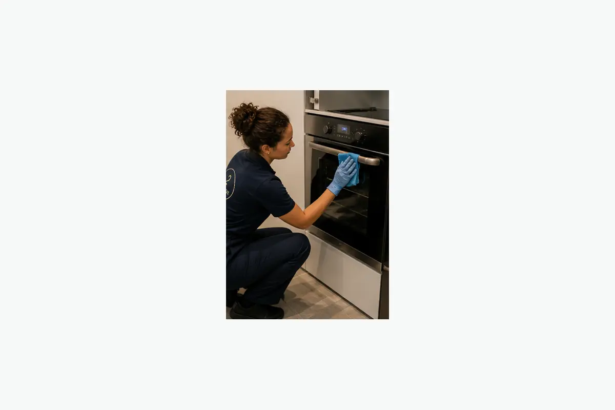 Cleaner working in a London home near Chiswick