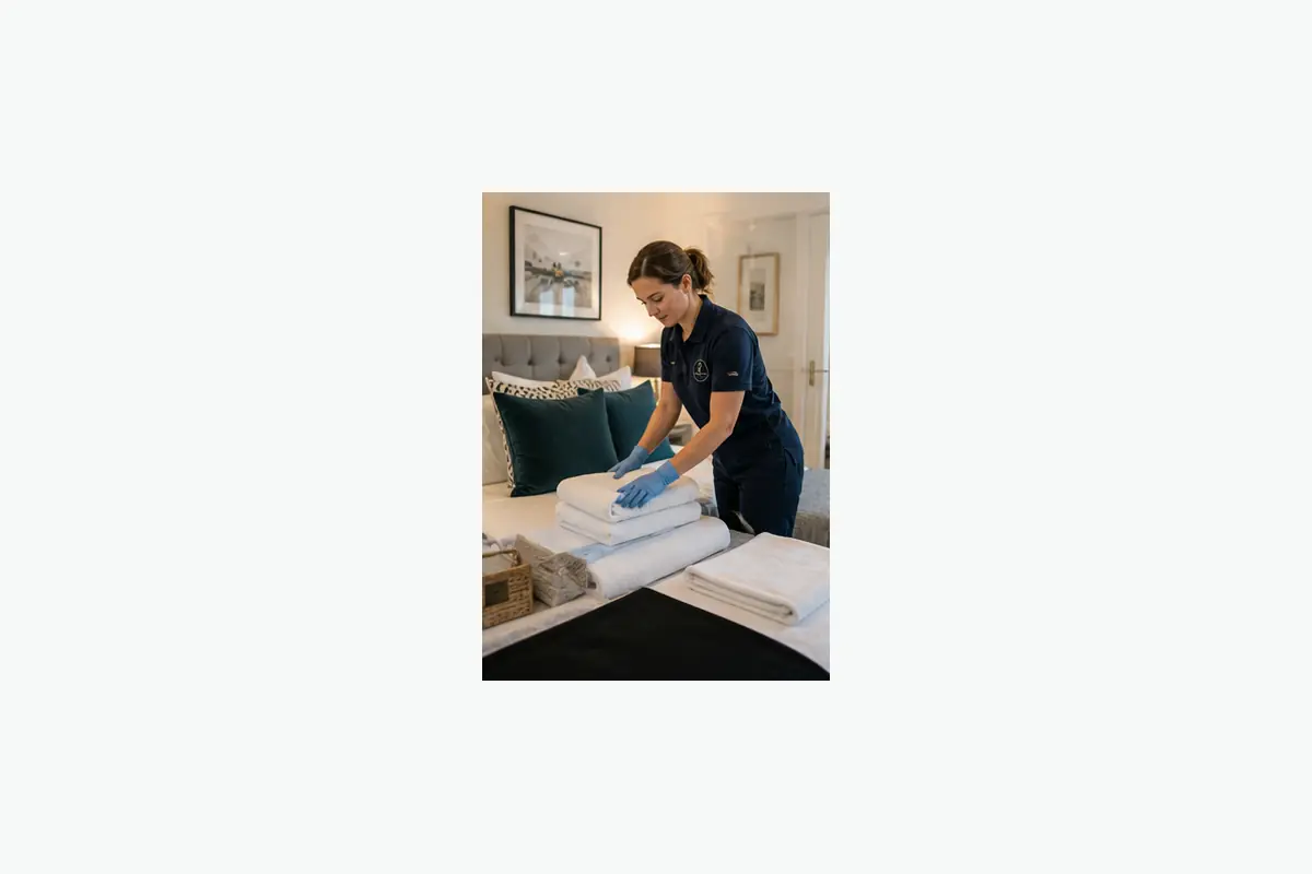 Cleaner working in a London home near Ealing